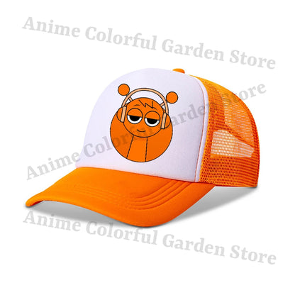 Sprunki Baseballové čepice pro rodiče a děti Anime Kreslené postavičky Hip hop Ploché čepice Muži Ženy Děti Letní móda Ochrana před sluncem Prodyšné čepice Dárky