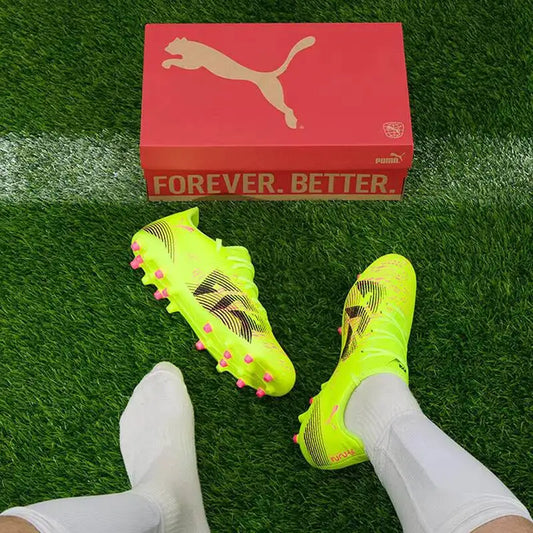 2026 new PUMA Mens MG Cleat Soccer Shoes 108376-03 Synthetic Leather Control Texture Football Boots