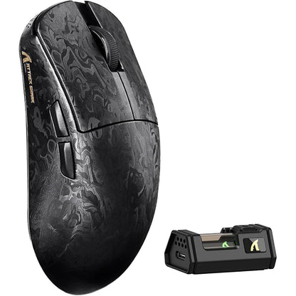 ATTACK SHARK R11 ULTRA 49g Carbon Fiber 8000Hz Wireless Gaming Mouse, 42000 DPI, 20000 FPS, PAW3950MAX, Nordic 52840 Chip