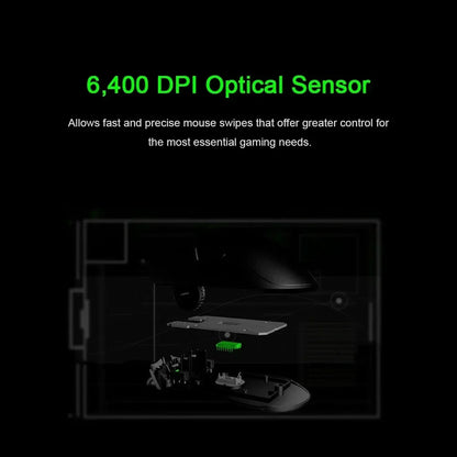 Original Razer DeathAdder Essential Wired Gaming Mouse Mice 6400DPI Optical Sensor 5 Independently Buttons for Laptop PC Gamer