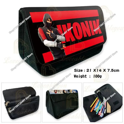 Shooting Game Pencilcase FORTNITED Boy Large Capacity Waterproof Pencil Pouch Office Stationary Gift Toy