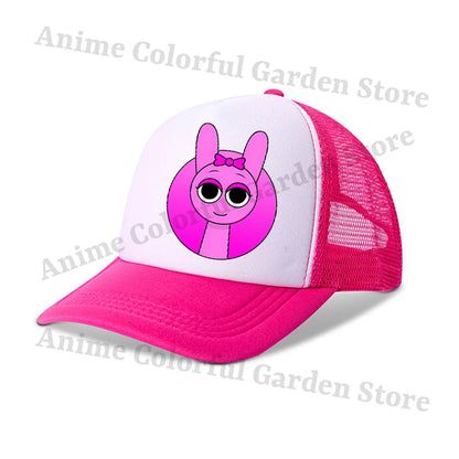 Sprunki Baseballové čepice pro rodiče a děti Anime Kreslené postavičky Hip hop Ploché čepice Muži Ženy Děti Letní móda Ochrana před sluncem Prodyšné čepice Dárky