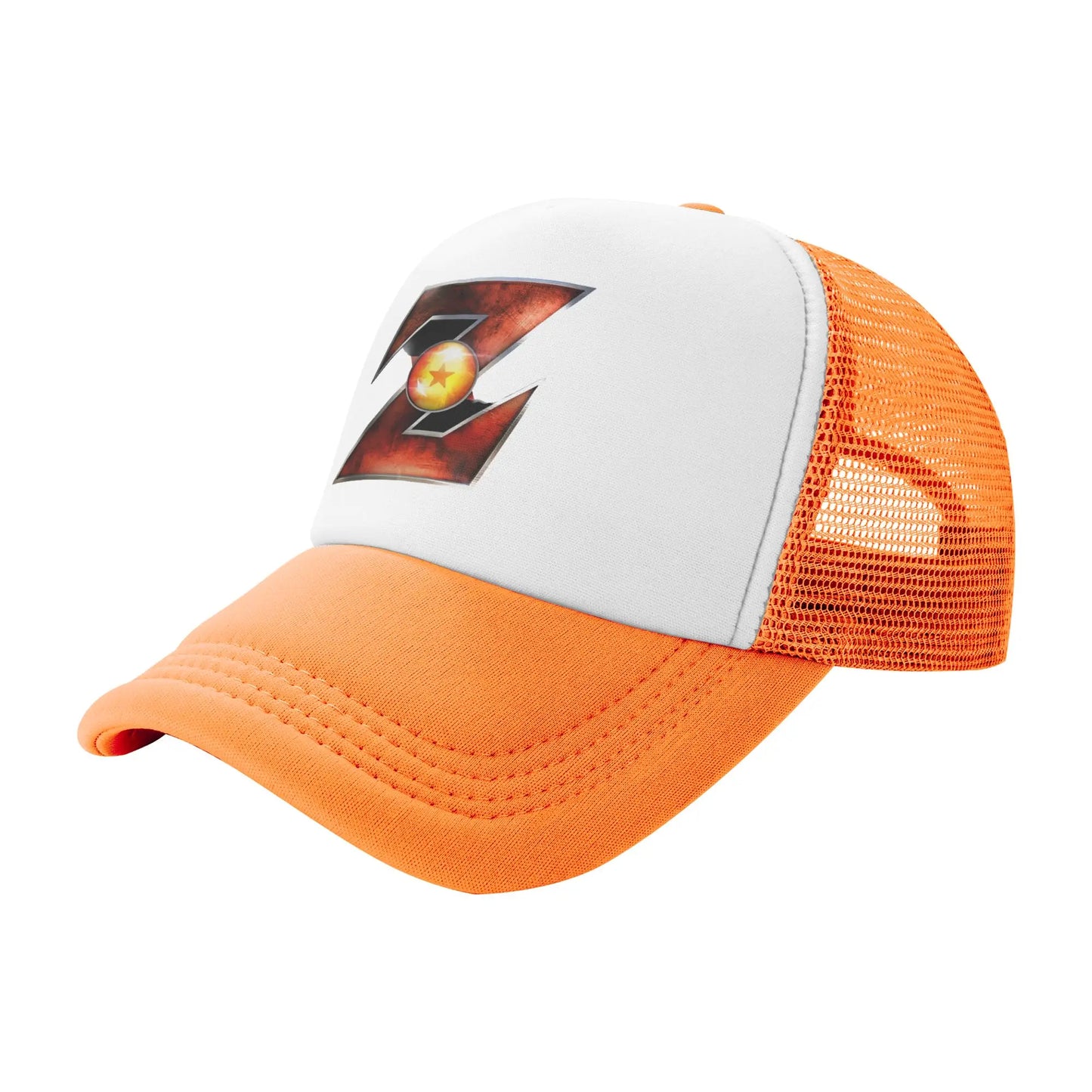 Adult Dragon Ball  Z Logo Trucker Caps Mesh Baseball Cap Polyester  Hats Trucker Hat Breathable Sports Cap Summer