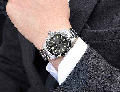 CADISEN New 38mm Diver Mens Watch Japan 8215 Automatic Mechanical Sapphire Glass Date Luminous 100M Waterproof Wrist watch Men