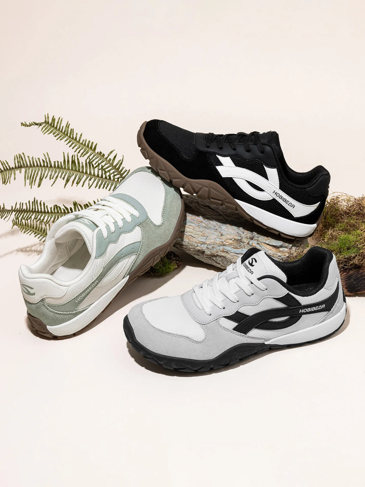 HOBIBEAR Unisex Wide Width Shoes Minimalist Barefoot Sneakers Hiking Trail Running Shoes for Men and Women