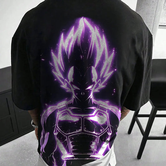 Dragon Ball Men's and Women's T-shirt Vegeta Anime Brand Design Sense Tee Summer Spring Boy's Short Sleeves Parent-child Outfits