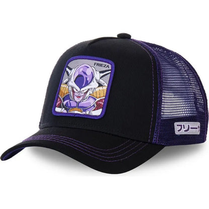 Dragon Ball Z-stilarter Anime Son Goku Bomuld Ny baseballkasket til mænd og kvinder Hip Hop Far Justerbar mesh-kasket Trucker-kasket