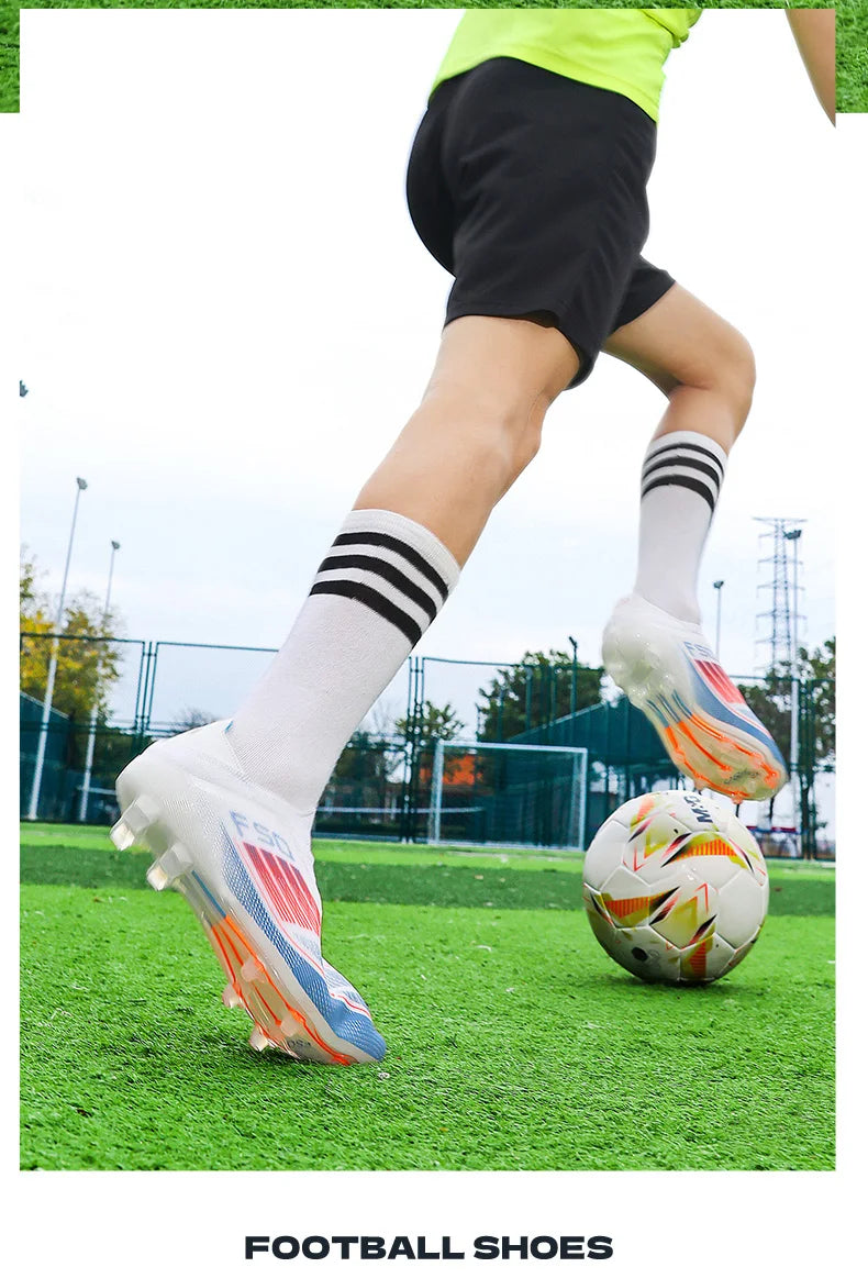 Neue Herren-Fußballschuhe für Kunstrasen – bequeme Fußballschuhe, Sport-FG-Rasenschuhe, Futsal, rutschfest, Outdoor, für Erwachsene, ultraleicht und rutschhemmend