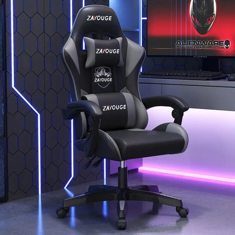 Ergonomická herní židle pro home office, dlouhé hodiny a streamery, nastavitelná, polohovatelná, lehká a odolná