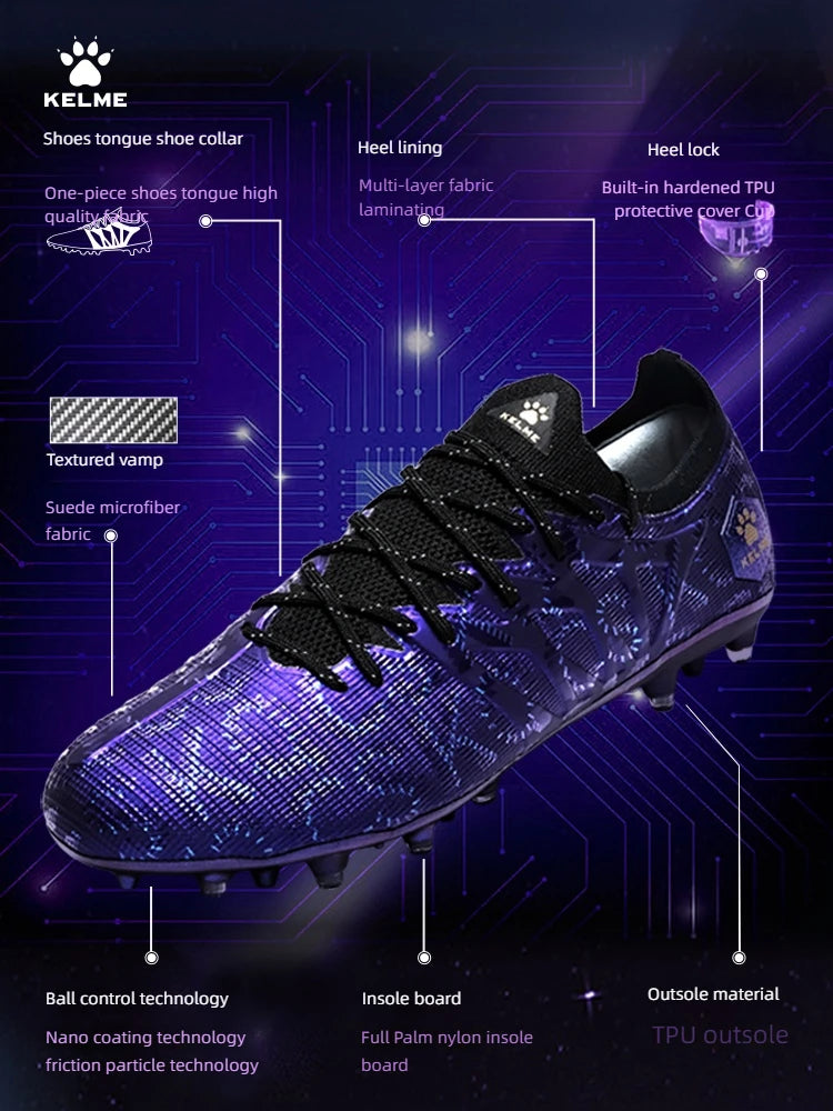 KELME Adult scarpe da calcio da uomo Blast 3.0 tacchetti corti MG scarpe sportive professionali per partita e allenamento Breathab
