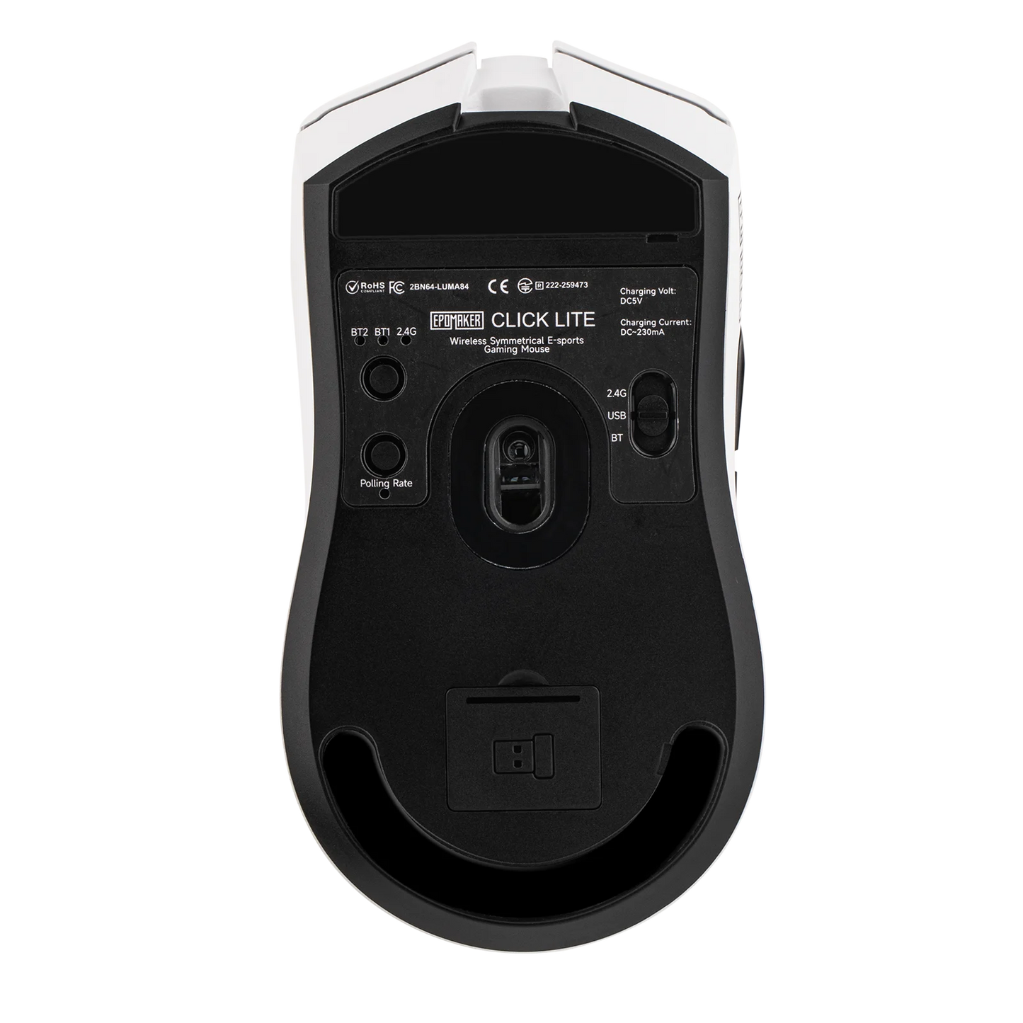 EPOMAKER Click Lite Wired/BT/2.4GHz Wireless Gaming Mouse PAW3311 Sensor 800 to 24000 DPI with 500mAh Battery for PC/Mac/Linux