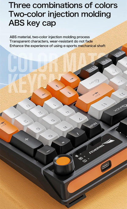 Spanish Mechanical Keyboard Spanish Russian Arabic Korean Thai Gaming Keyboard 95 Key Layout Backlight Type C With Numpad SK15