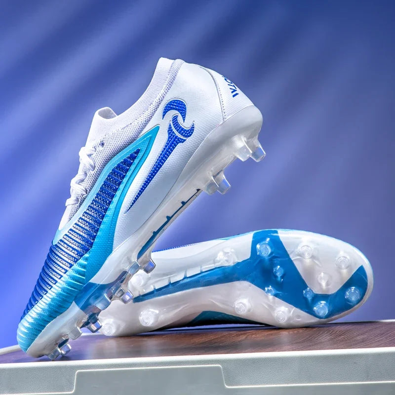 New Men Football Boots Match Adult Outdoor Sport Training Cleats Soccer Shoes Boys Long Spikes Breathable Non Slip Comfortable