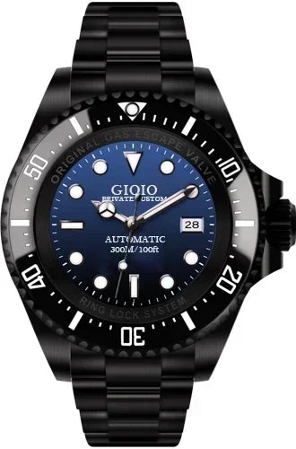 A11 Store Customized Watch  Mens Mechanical Automatic Watch Stainless Steel Deeps Luminous Black Blue Ceramic Sapphire