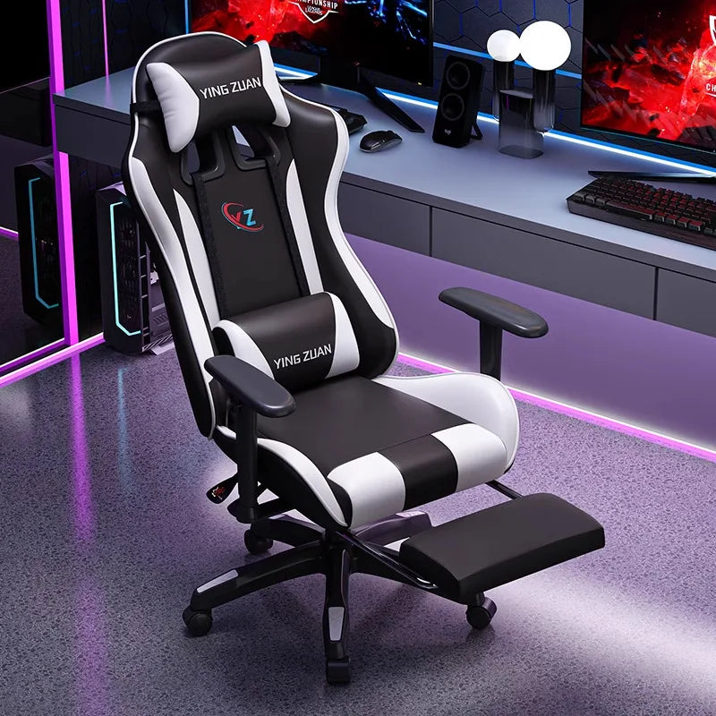 Gamingstol Datorstol Bekväm fällbar stol för gaming och LIVE Studenthem Hemmasittande ergonomi