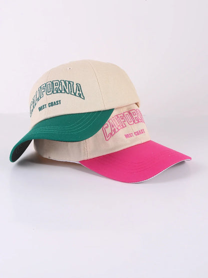 Casquettes de baseball unisexes brodées de lettres, lavables, pour le printemps et l'automne, ajustables, décontractées, avec protection solaire, pour enfants