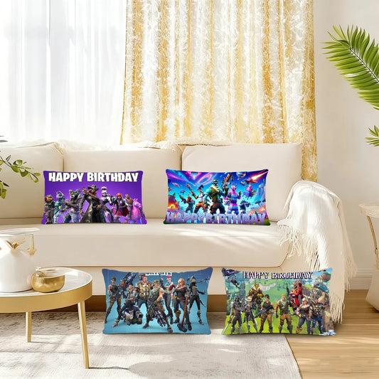 Game F-FORTNITE COOL BRITHDAY cushion cover Rectangle Pillow Case Printing Bedside Sofa Room Home Decoration Pillowcase