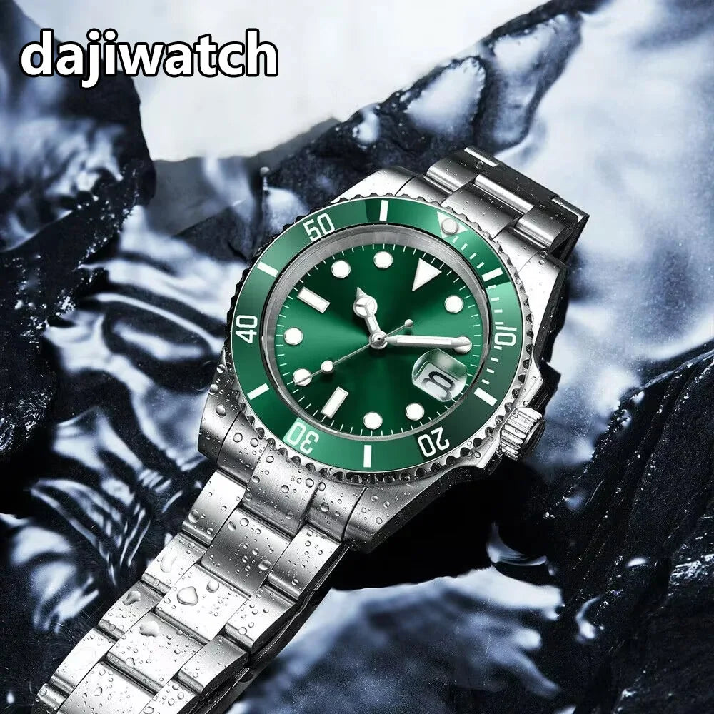 DIY Custom Automatic Watch Logo for Men High Quality NH35 Diving Mechanical Watches Sapphire Waterproof Ceramic Bezel 120 Click