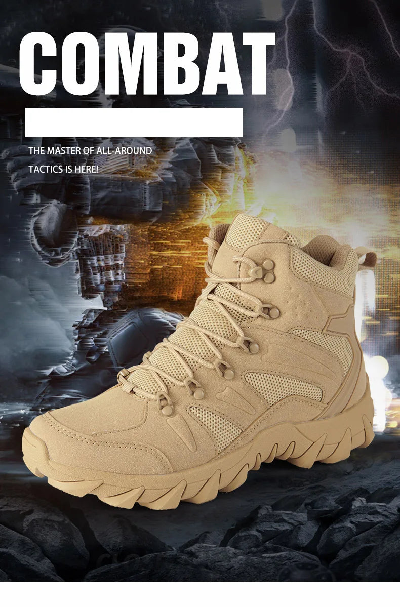 Verbeterde tactische gevechtstrainingslaarzen voor heren, outdoor camping, slijtvast, snelle respons, wandelschoenen, vissen, jagen, sneakers voor mannen