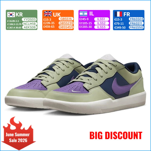 Nike SB Force 58 PRM L Unisex Skateboarding Shoes Premium Suede Durable Classic Retro Comfort Sneakers DV5476-300