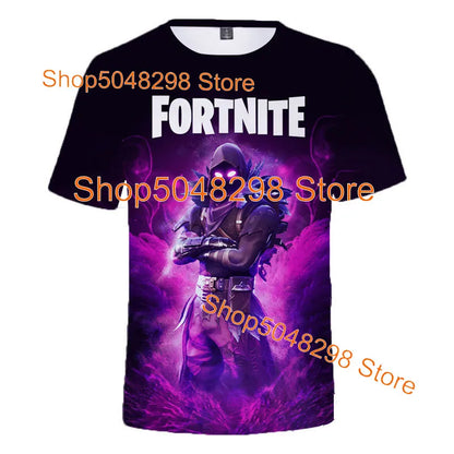 Bushranger Fortnite T-Shirt für Kinder, 3D-Print Banana Peely T-Shirt für Herren und Damen, Tee im Battle-Royale-Game-Design, Sommer-Top, Geburtstagsgeschenke