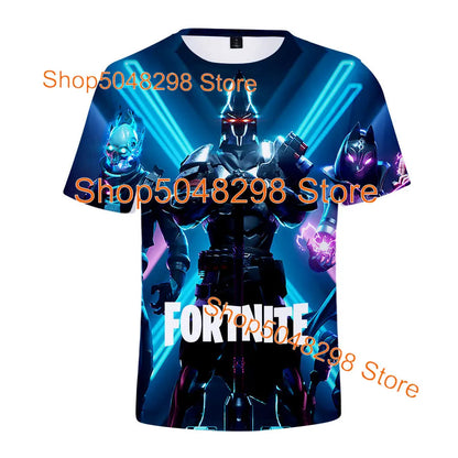 Bushranger Fortnite T-Shirt für Kinder, 3D-Print Banana Peely T-Shirt für Herren und Damen, Tee im Battle-Royale-Game-Design, Sommer-Top, Geburtstagsgeschenke