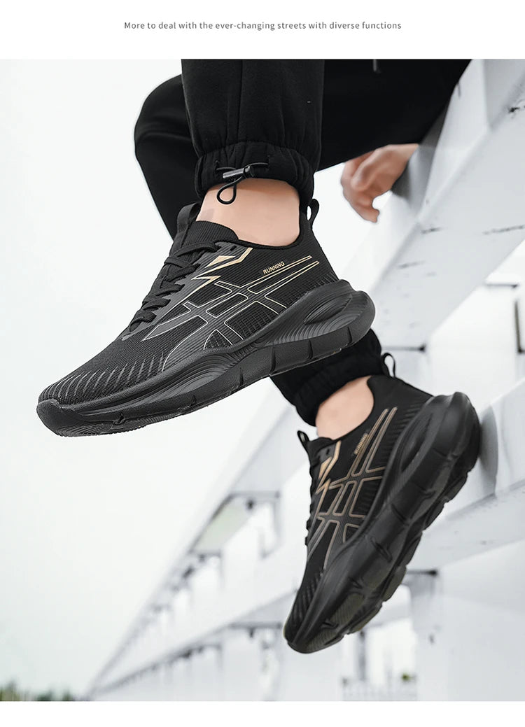 Men's Women EVA Sole Mesh Upper Breathable Running Shoes Soft Shock Absorbing Sports Shoes Unisex Sneakers Lightweight Footwear