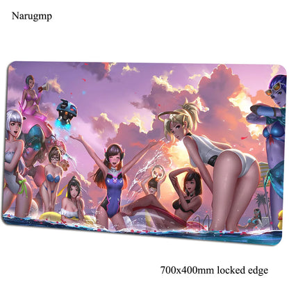 Overwatch mouse pad 700x400x3mm gaming mousepad anime Personality office notebook desk mat Boy Gift mouse pad games PC gamer mats