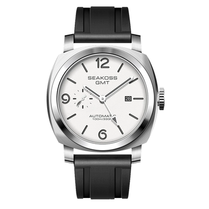 SEAKOSS GMT Men‘s Diving Automatic Mechanical Watches Seagull ST2557 Movement 316L Super Luminous Calendar 10Bar Reloj Homber