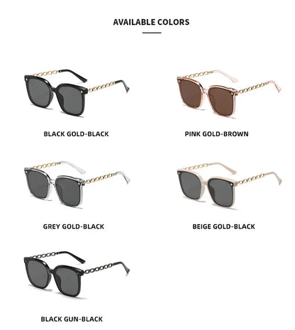 Lunettes de soleil carrées pour femme, style vintage, monture large, verres miroirs noirs, polarisées, lunettes de soleil sexy pour femme, idéales pour le voyage, protection UV400