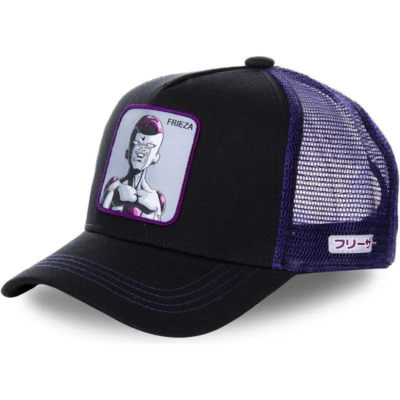 Dragon Ball Z-stilarter Anime Son Goku Bomuld Ny baseballkasket til mænd og kvinder Hip Hop Far Justerbar mesh-kasket Trucker-kasket