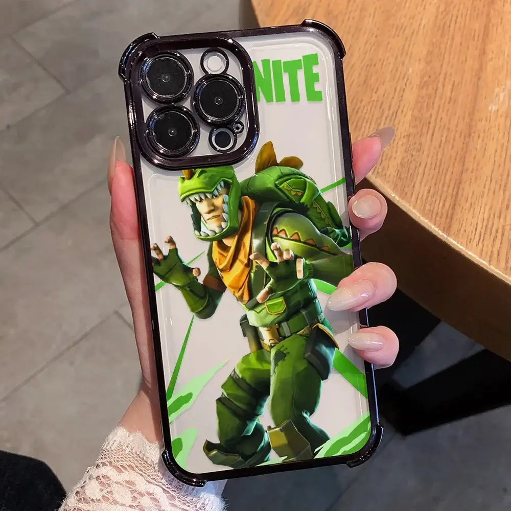 Anime Fortnite-game telefoonhoesje met game-design voor Xiaomi Redmi A7 15 A3 15C 14C K50 A1 Note 15 14 13 12 12s Pro Plus 4G 5G, valbestendig