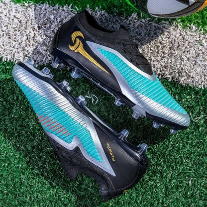 Nouveaux hommes bottes de Football adulte antidérapant Sport de plein air entraînement crampons chaussures de Football garçons longues pointes respirant Match confortable