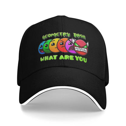 Cappellino da baseball Geometry Game Dash, casual, senza blocchi, modello «Sandwich», per uomo e donna, traspirante, adatto alle attività all’aperto