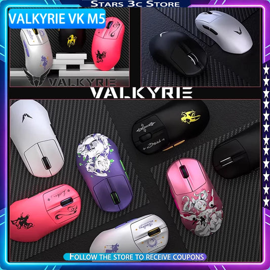 VALKYRIE VK M5 PRO Wireless Mouse Dual 8K Intelligent Display Screen Receiver Ergonomic Lightweight Low Latency Gaming Mouse