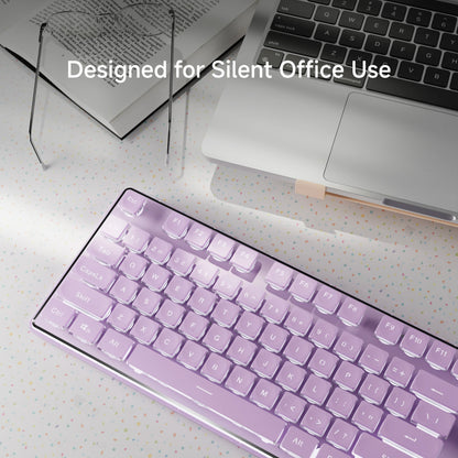 EWEADN V3 kabelgebundene leise Büro- & Gaming-Tastatur, Folientasten-Design, ergonomisch, für Windows/Laptop/PC/Desktop, E-Sports-Zubehör