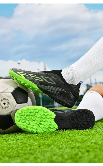 Neue Herren-Fußballschuhe für Kunstrasen, ultraleichte und bequeme Sportschuhe mit Stollen, Futsal, rutschfest, FG-Rasen, Indoor, Erwachsene