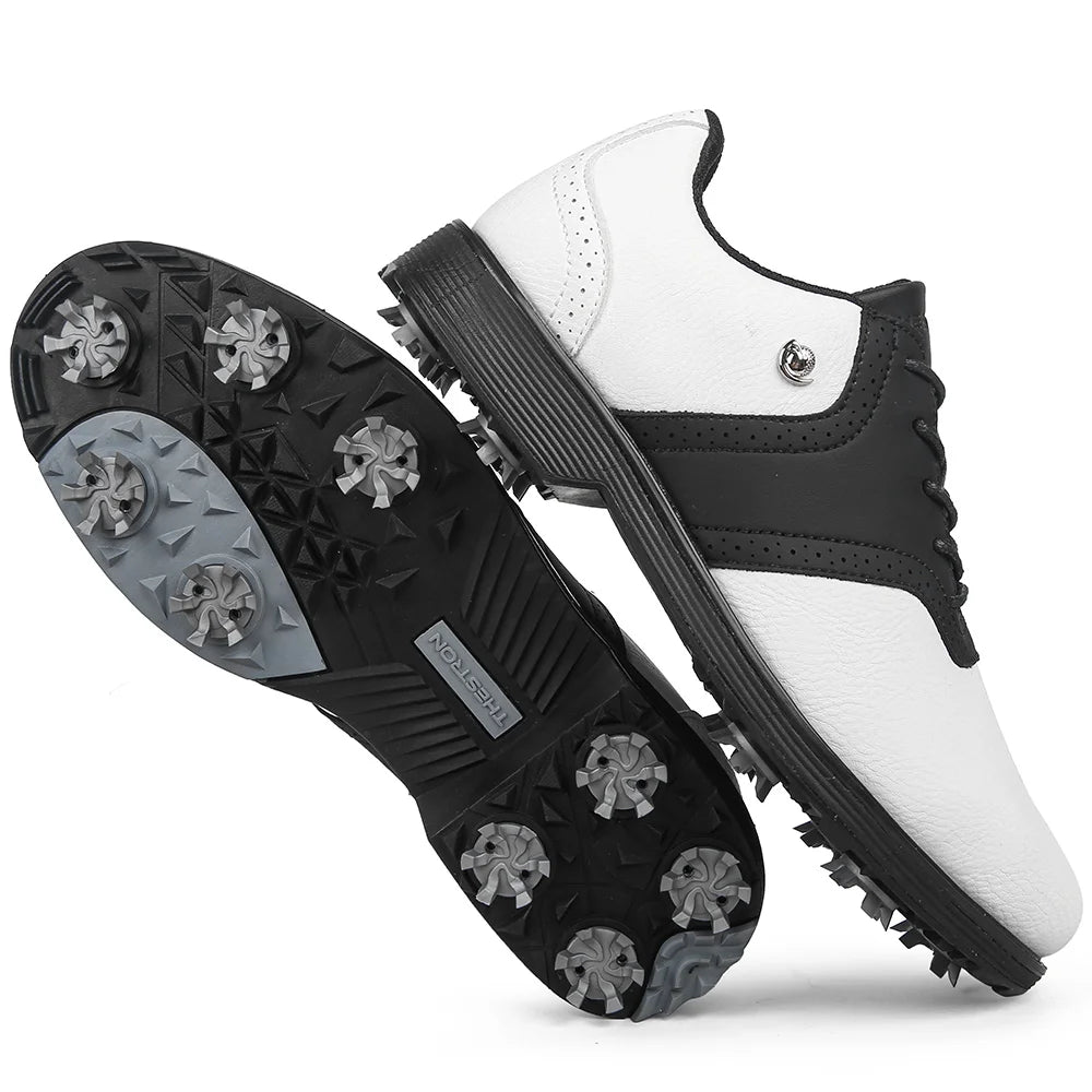 New Men Golf Shoes, Professional Golfers Shoes, Waterproof Comfortable Golf Footwear, Non-Slip