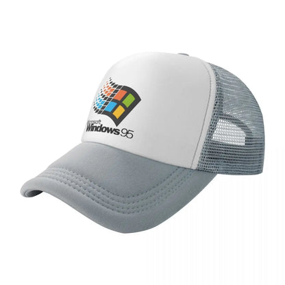 Windows 95 Geeks Nerd Mesh Baseballové čepice Unisex Módní sluneční čepice Nastavitelné čepice typu snapback Rybářské čepice Velkoobchod Nové čepice typu trucker