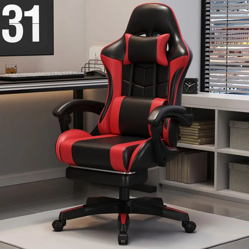 Ergonomická herní židle pro home office, dlouhé hodiny a streamery, nastavitelná, polohovatelná, lehká a odolná
