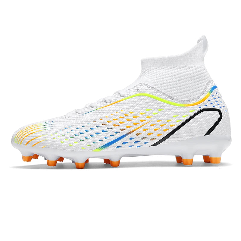 Zapatillas de fútbol para hombre, botas de fútbol profesionales para césped y futsal, unisex, para partidos en césped y entrenamiento al aire libre, tacos antideslizantes y transpirables