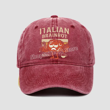 Italian Brainrot Dame Herre Hatte Børnebaseballkasket Tilbehør Kasket Dreng Pige Kasketter Justerbar Herre Trucker-kasket Solhat Børn Gave