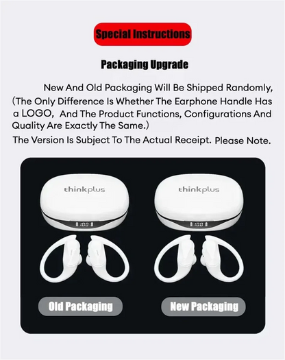 Original Lenovo LP75 TWS Bluetooth V5.3 Headphones Wireless LED Digital Display Earphones Noise Reduction Waterproof Headset New