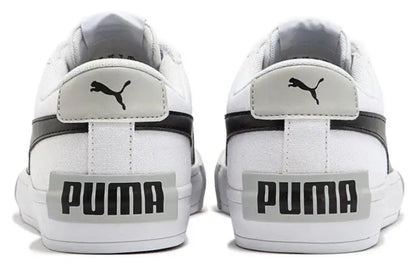 Puma Bari, baskets basses décontractées, polyvalentes, confortables, amortissantes, légères, respirantes, blanches et noires, 389383-01