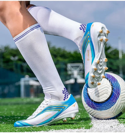 Nouvelles chaussures de football pour hommes, baskets de haute qualité, crampons de futsal pour gazon, chaussures de football d'intérieur très vendues, chaussures d'entraînement antidérapantes pour l'extérieur