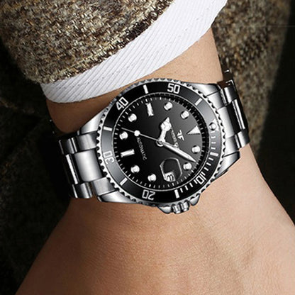 BINBOND mekaniske armbåndsure til mænd, luksuriøse, selvlysende, vandtætte, automatiske, med tourbillon, skeletterede