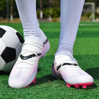 Tacchetti da calcio turf professionali da uomo, scarpe da calcio con mesh traspirante per ragazzi, sneakers antiscivolo da uomo Society Chuteira