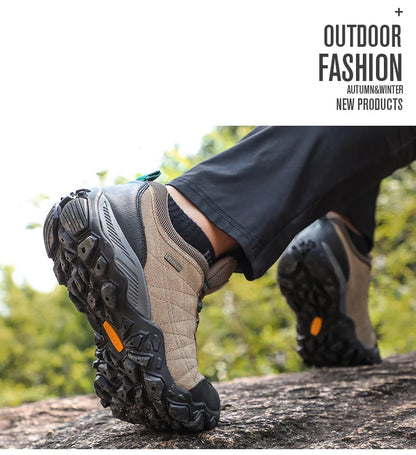 Scarpe da trekking HUMTTO da uomo, sneakers invernali di lusso firmate per arrampicata e trekking, scarpe da uomo in pelle per sport outdoor e lavoro 110282A