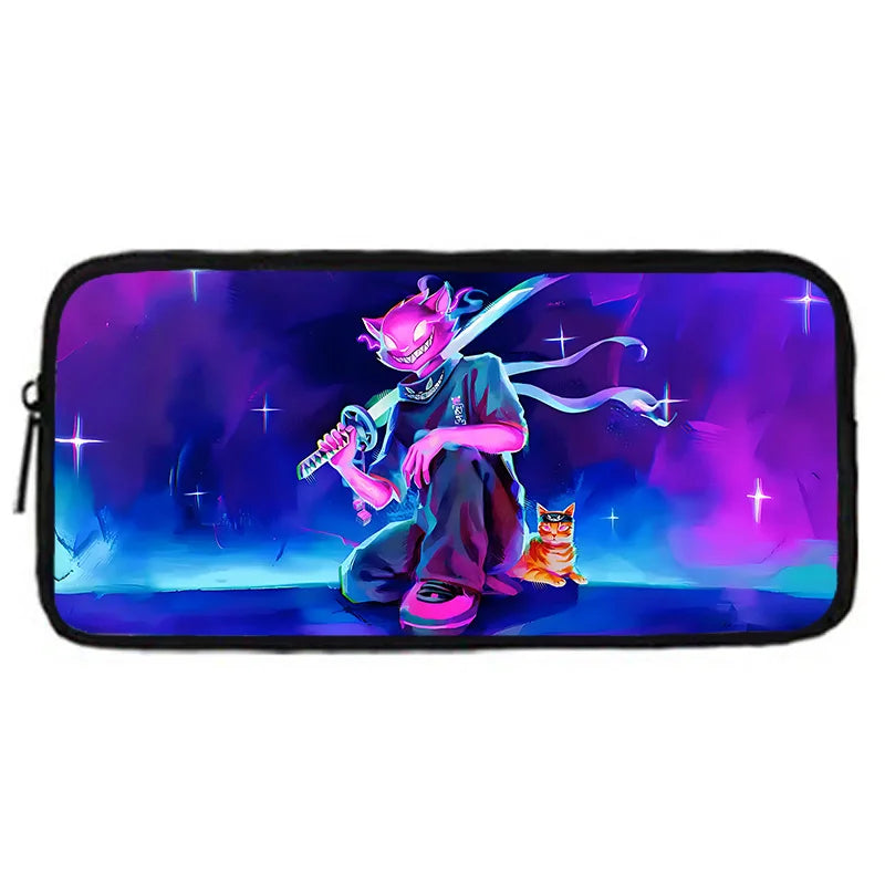 Kinder-Rucksack-Set im angesagten Gaming-Design mit Lunchbag und Federmäppchen, große Kapazität, Schultaschen für Jungen und Mädchen, ideales Geschenk F-FortniteS