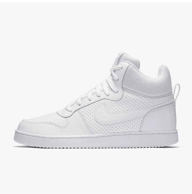 Nike Genuine COURT BOROUGH MID Herren-Sneaker in Reinweiß, High-Top-Freizeitschuhe 838938-111
